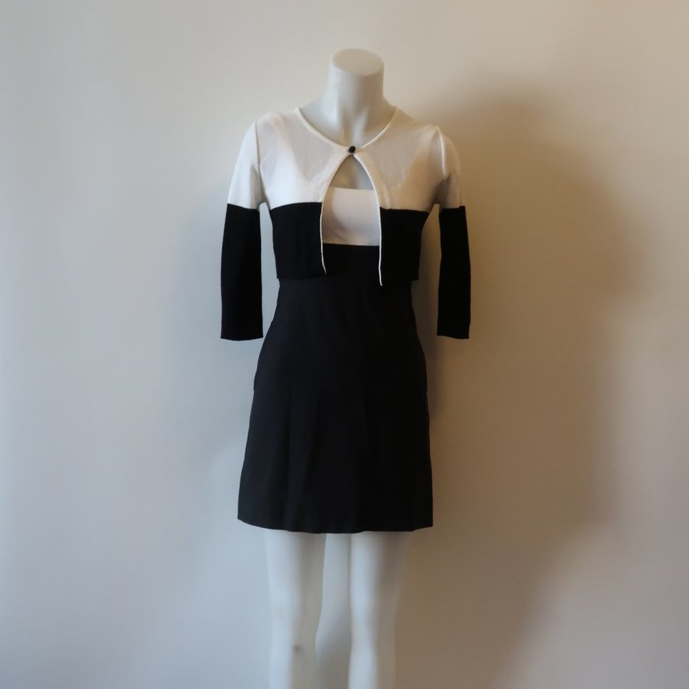 GIO' GUERRERI 2PCS CARDIGAN SHEATH DRESS 38 US/2 *